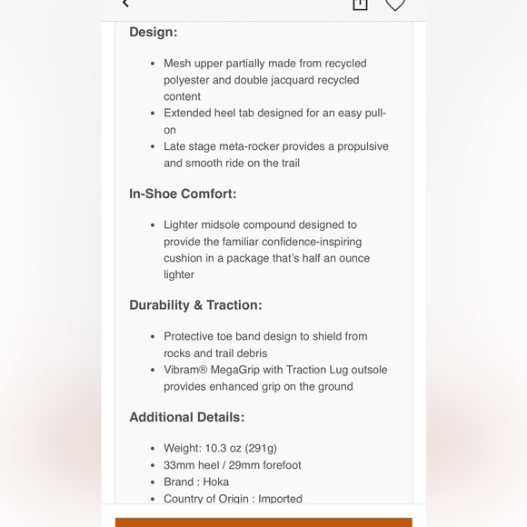 Hoka Men’s Speedgoat 5 Trail Running Shoes 9 Wide - Picture 13 of 13
